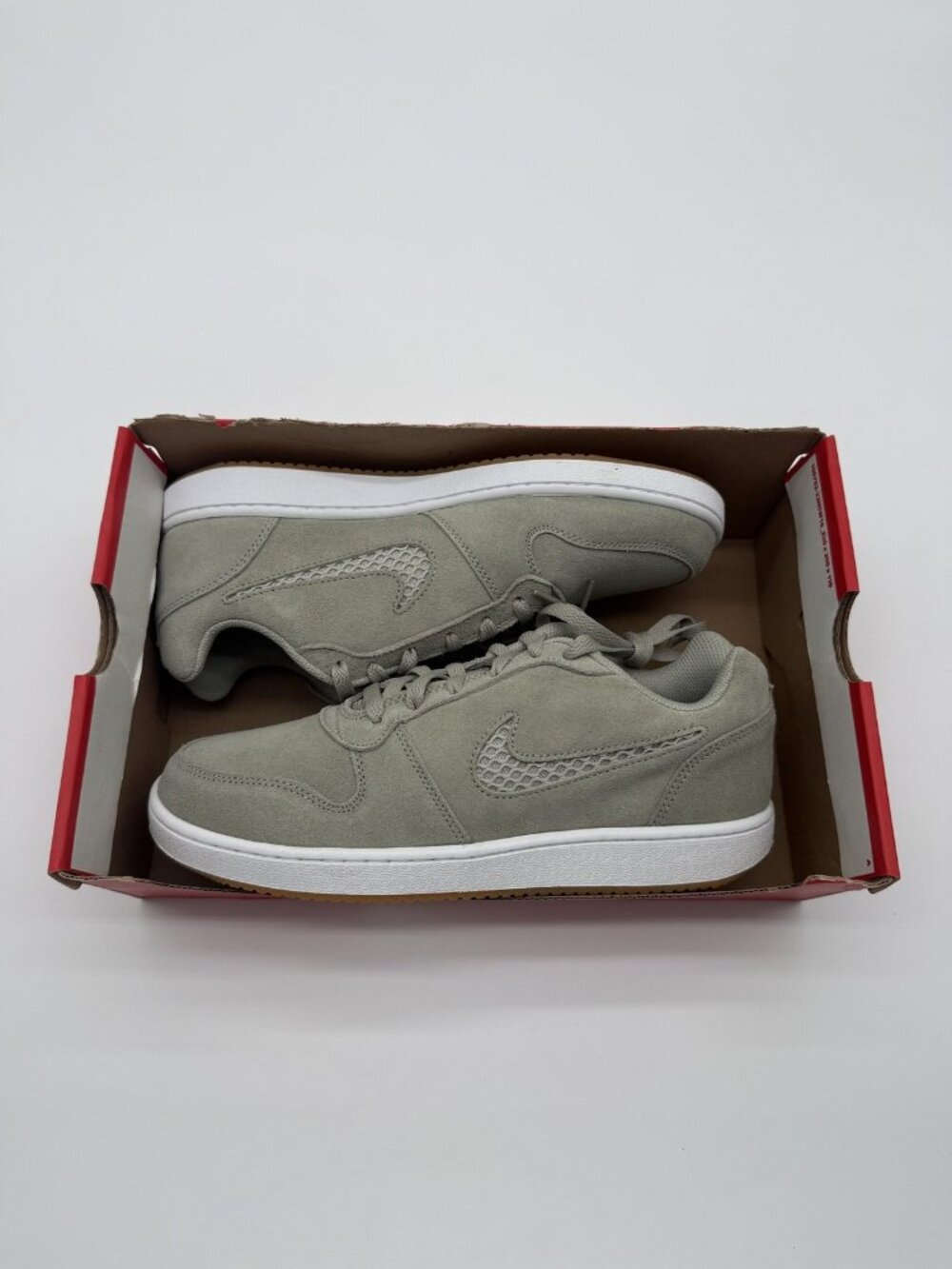 New Nike Ebernon Low Prem Shoes Women's Size 10 Green Suede Sneakers AQ2232 300